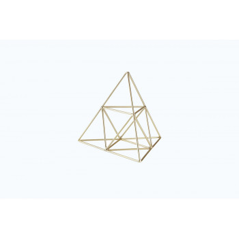 Трикутник металевий золото