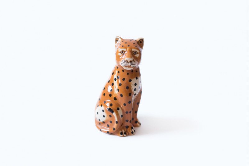 Статуетка леопард кераміка